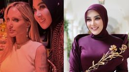 Alasan Syahrini Ikut Antre Foto Bareng Angelina Jolie