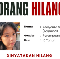 Remaja 15 Tahun Keelyouza Saraswati Dikabarkan Hilang, Terakhir Terlihat Bawa Ransel Cokelat