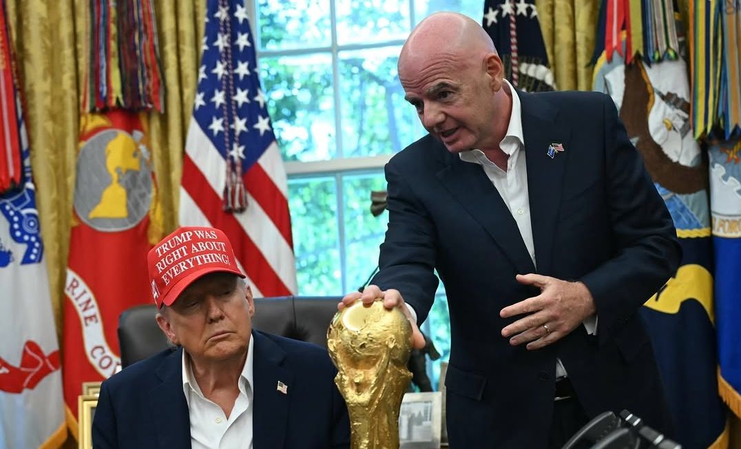 Donald Trump dan Gianni Infantino <b>(Instagram @gianni_infantino)</b>