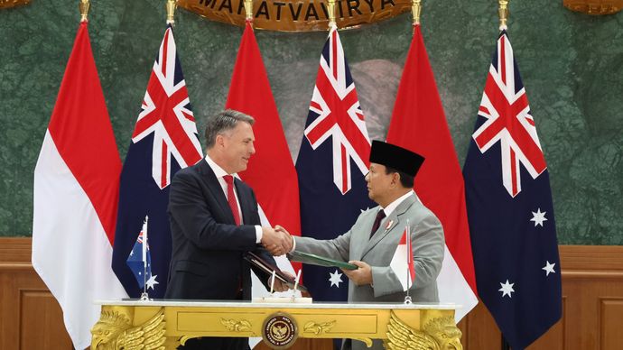 Prabowo Tanda Tangani Perjanjian Kerja Sama Pertahanan RI-Australia di Akmil Magelang