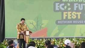 Jakarta Eco Future Fest (JEFF) 2025 resmi dibuka oleh Wakil Gubernur DKI Jakarta, Rano Karno, di Cibis Park, Cilandak, Jakarta Selatan, Kamis, 25 September 2025.