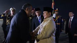 Prabowo Tiba di Kairo, Disambut Sejumlah Pejabat Tinggi Mesir dan Jajar Kehormatan