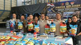 Polri Bongkar Produksi 525 Ton Beras Fortifikasi Tak Sesuai Label
