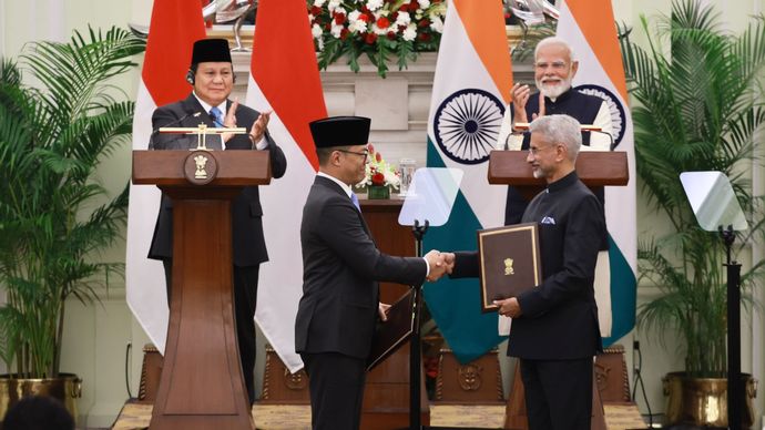 Prabowo dan Modi Saksikan Pertukaran 5 MoU Kerjasama Indonesia-India, Kesehatan hingga Digital <b>(Istimewa)</b>