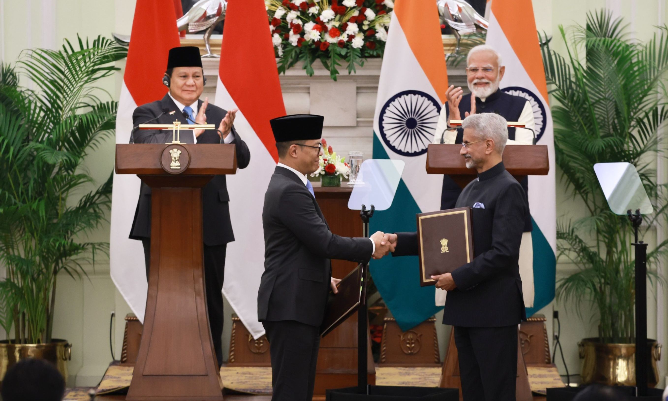 Prabowo dan Modi Saksikan Pertukaran 5 MoU Kerjasama Indonesia-India, Kesehatan hingga Digital <b>(Istimewa)</b>