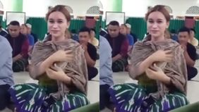 Beredar video memperlihatkan salah satu jamaah tarawih yang dikira wanita berada di shaf pria. Hal tersebut menjadi viral di media sosial.