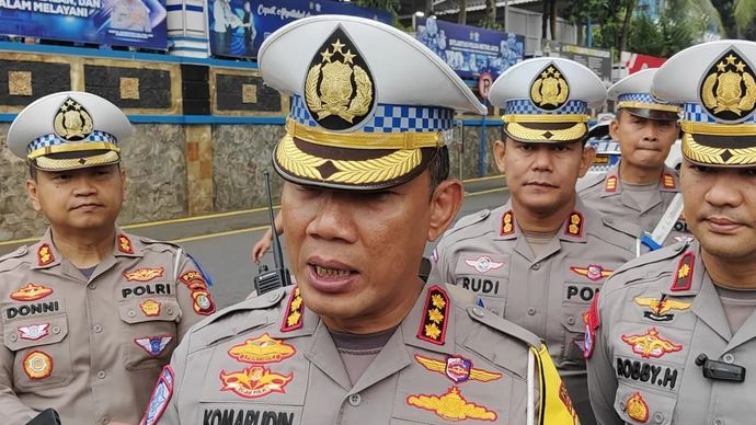 Dirlantas Polda Metro Jaya Kombes Pol Komarudin.