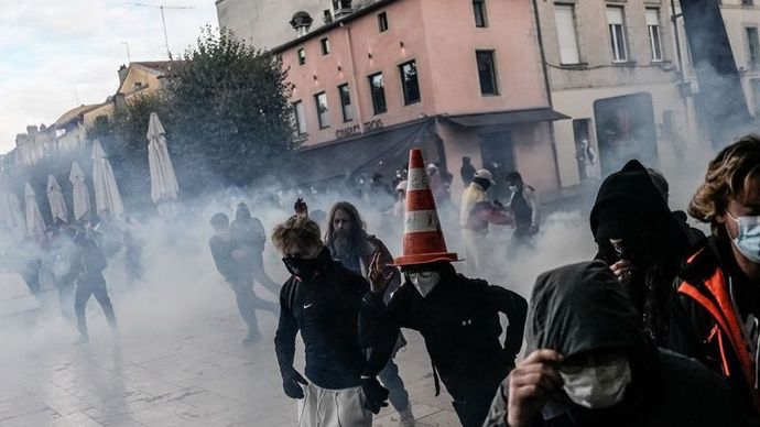 demonstrasi di Prancis/Antara