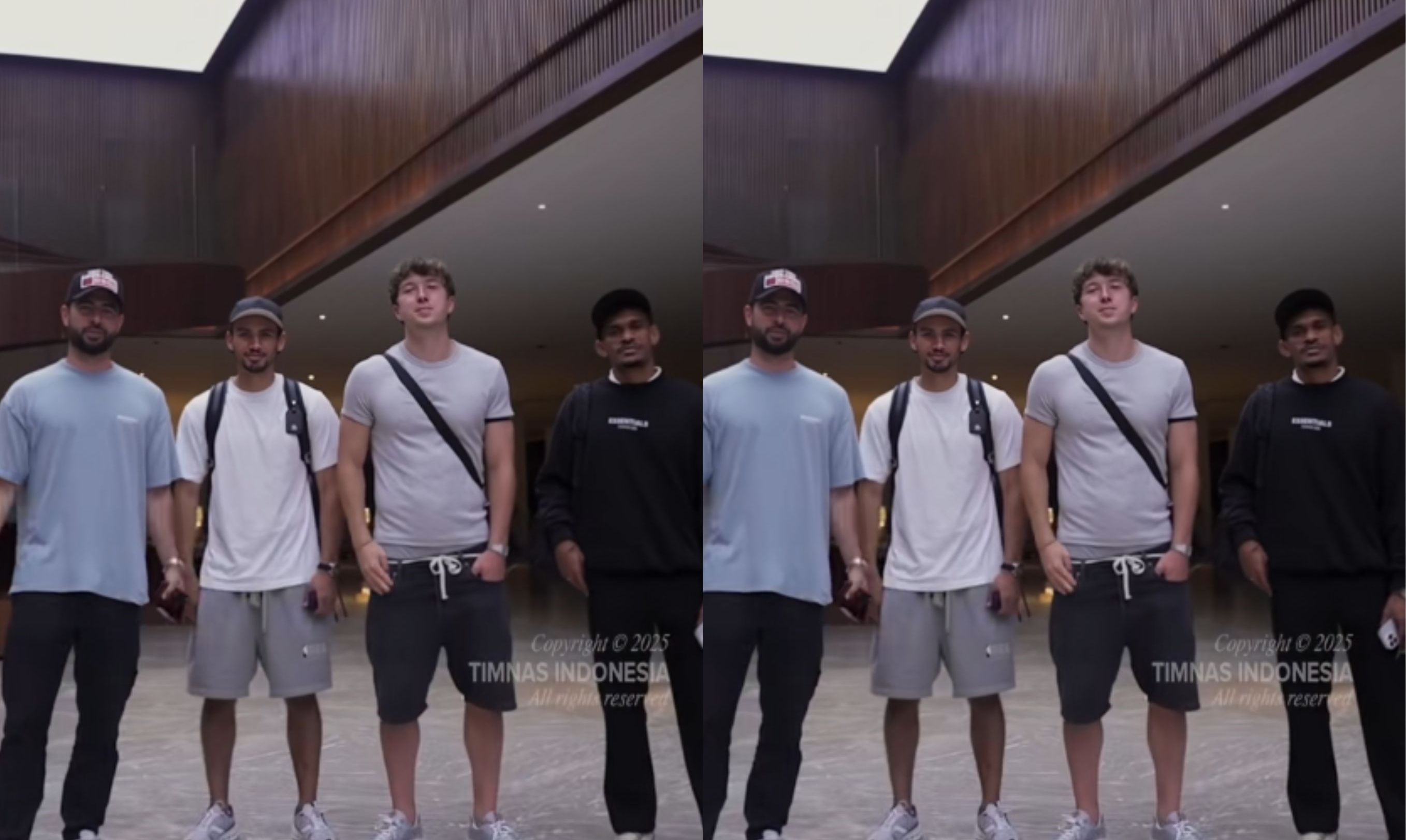 Pemain Timnas Indonesia tiba di Bali <b>(Tiktok @timnasindonesia)</b>