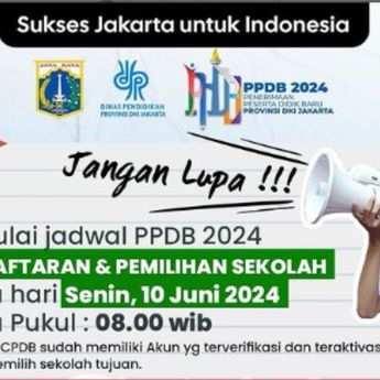 Pendaftaran PPDB Jakarta 2024 Jenjang SD, SMP, SMA dan SMA Dibuka Hari Ini