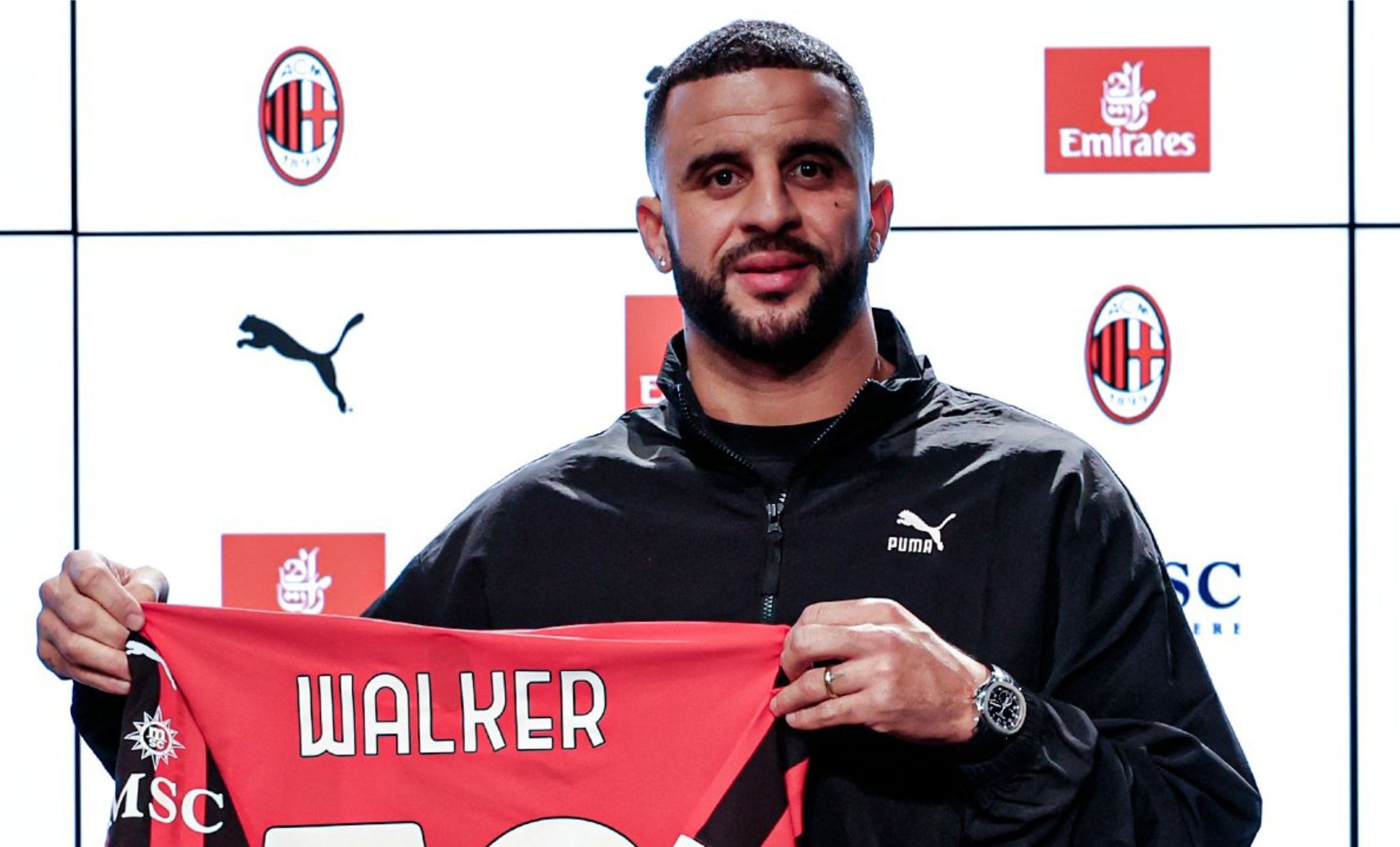 Kyle Walker <b>(Twitter: AC Milan)</b>