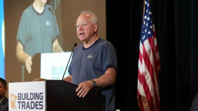 Tim Walz Calon Wakil Presiden AS <b>(IG: Tim Walz)</b>