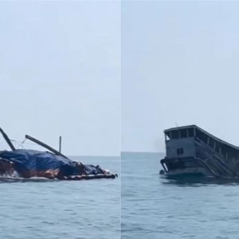 Kapal Berisi WNI Tenggelam di Malaysia