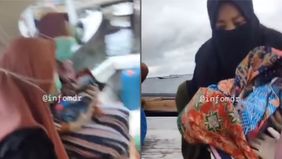 Beredar video memperlihatkan seorang ibu hamil asal Kepulauan Sapeken, Kabupaten Sumenep melahirkan di atas perahu.