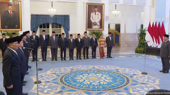 Gibran Tidak Ada Dalam Pelantikan Menteri di Istana Negara