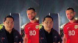 Erick Thohir Ajak Pemain Timnas Indonesia Jordi Amat di Karnaval Kementerian