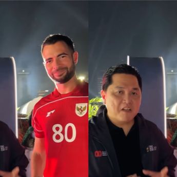 Erick Thohir Ajak Pemain Timnas Indonesia Jordi Amat di Karnaval Kementerian
