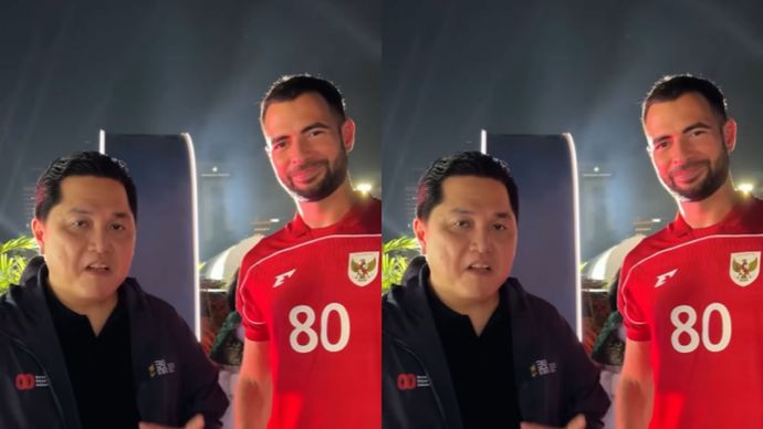 Karnaval Kementerian, Erick Thohir Ajak Pemain Timnas Indonesia Jordi Amat