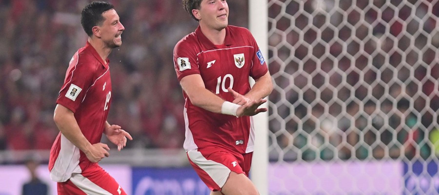 Penyerang Timnas Indonesia, Ole Romeny Cetak gol ke gawang China