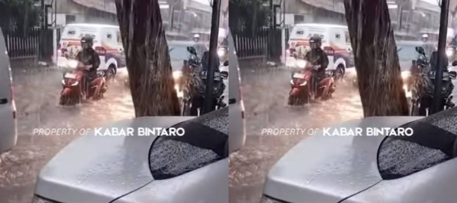 Bintaro Diterjang Banjir Usai Hujan Deras Sejak Sore, Lalu Lintas Macet Parah