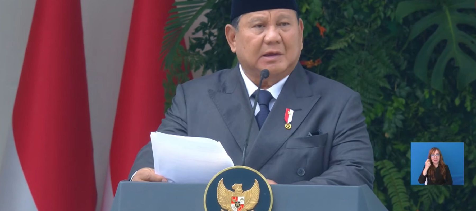 Prabowo Pidato di Hari Pancasila