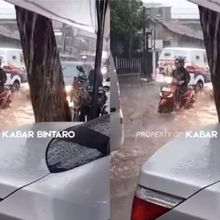 TItik Banjir di Bintaro Kamis Sore