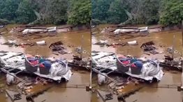 Detik-detik Rumah Warga di Jaksel Hanyut Akibat Sungai Ciliwung Meluap