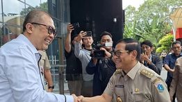 Gubernur DKI Jakarta Pramono Anung Datangi Kantor KPK