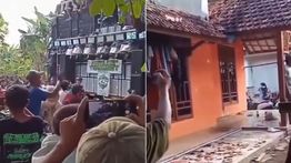 Viral Karnaval Sound Horeg di Pati Bikin Genteng Rumah Warga Ambruk