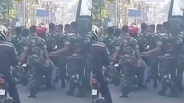  Ormas GPK Geber Knalpot di Dekat Truk TNI yang Bawa Anggota Yonif 403 di Magelang