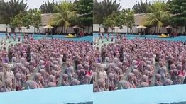 Viral Ukhti-ukhti Sholawatan di Kolam Renang Tuai Kecaman