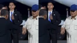 Momen Prabowo Subianto Tolak Salaman dengan Bahlil Lahadalia