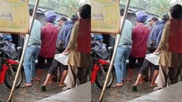 Ibu Bawa Bayi Dipaksa Turun Opang dari Mobil Online di Stasiun Tigaraksa Saat Hujan