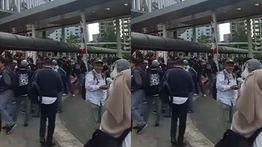 KRL di Stasiun Tanah Abang Tertahan Imbas Adanya Demo Hari Ini