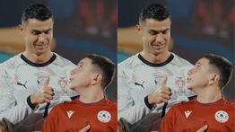 Viral Momen Cristiano Ronaldo Bikin Bocah Maskot Lapangan Terharu