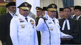 Prabowo Lantik Gubernur dan Wakil Gubernur Papua