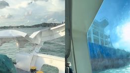 Viral Kapal Ferry Batam-Singapura Tabrak Tanker