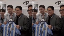 Momen Canggung Erick Thohir Ketemu Jeje