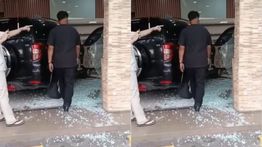 Viral Mobil Toyota Rush Plat Merah Tabrak Toko Bandeng di Semarang