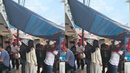 Viral Mie Babi di Bandung yang Jual Pake Peci dan Kerudung