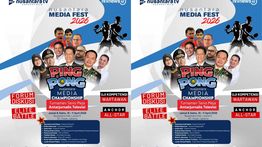 Nusantara TV Gelar Turnamen Ping Pong Media Championship
