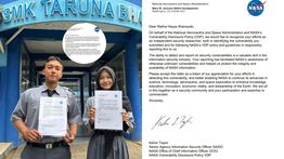 2 Pelajar SMK Taruna Bhakti Depok Bantu Perkuat Keamanan Sistem NASA