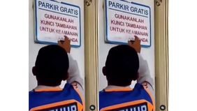 Beredar video memperlihatkan oknum seorang Dinas Perhubungan (Dishub) menghapus plang tulisan parkir di Minimarket. Hal tersebut menjadi viral di media sosial.