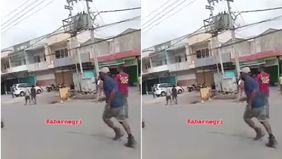 Beredar video memperlihatkan keributan terjadi di depan Rumah Sakit Dian Harapan Jayapura. Hal tersebut menjadi viral di media sosial.