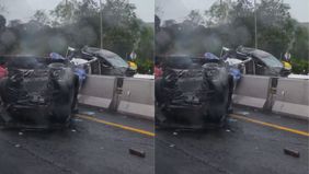 Kecelakan mengerikan di Tol Cipularang arah Bandung diperkirakan melibatkan 10 kenderan, peristiwa tersebut terjadi pada Senin 11 November 2024, pukul 15.15 WIB.