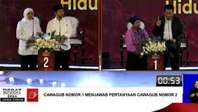 Calon Gubernur Jawa Timur nomor 1 yaitu Luluk dan nomor 2 yaitu Khofifah terjadi debat panas mengenai gagalnya dalam mengelola sampah.