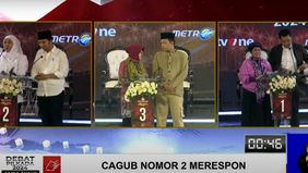 Komisi Pemilihan Umum (KPU) kembali menggelar debat ketiga Pemilihan Gubernur (Pilgub) Jawa Timur du Grand City Convex pada Senin malam, 18 November 2024.