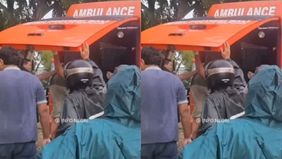 Beredar video memperlihatkan seorang pemancing tewas tersambar petir di Bale bengong anjungan laut Pantai Mertasari, Desa Sanur Kauh, Kecamatan Denpasar Selatan, Bali.