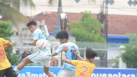 Perserang Serang pesta gol ke gawang PSDS Deli Serdang dengan skor 5-0 dalam lanjutan PNM Liga Nusantara matchday ke tujuh Grup A di Stadion Lapangan Kota Barat pada Kamis 2 Januari 2025.