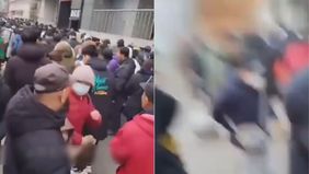 Sebuah ledakan hebat secara tiba-tiba membubarkan pengunjung Dadong Food Mall yang ramai di Shenyang, Timur Laut Tiongkok. Hal tersebut menjadi viral di media sosial.